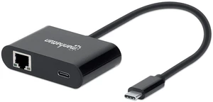 Manhattan USB-C to RJ45 Gigabit Network Adapter with Power Delivery (PD) Port Manhattan USB-C to RJ45 Gigabit Network Adapter with Power Delivery (PD) Port