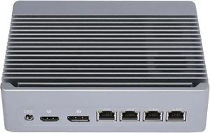 N150 Fanless Mini PC Firewall, 2x10G Marvell LAN + 2xi226 2.5GbE LAN, DDR5 Single Slot, 2x M.2 NVMe, HDMI DP, Type-C, Support PVE ESXi OPNsense, Soft Router NAS Micro Computer, No RAM No SSD N150 Fanless Mini PC Firewall, 2x10G Marvell LAN + 2xi226 2.5GbE LAN, DDR5 Single Slot, 2x M.2 NVMe, HDMI DP, Type-C, Support PVE ESXi OPNsense, Soft Router NAS Micro Computer, No RAM No SSD