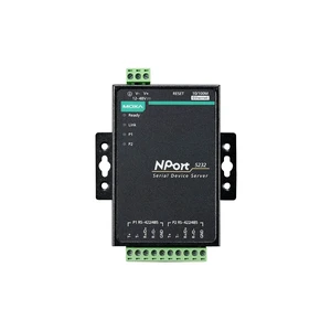 MOXA NPort 5232 w/Adapter - 2 Ports RS-422/485 Device Server, 10/100 Ethernet, Terminal Block, 15KV ESD, 12-30VDC, 0 to 55°C Operating Temperature MOXA NPort 5232 w/Adapter - 2 Ports RS-422/485 Device Server, 10/100 Ethernet, Terminal Block, 15KV ESD, 12-30VDC, 0 to 55°C Operating Temperature
