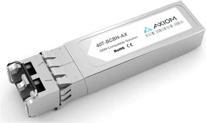 Axiom Memory - 407-BCBH-AX - Axiom Dell SFP+ Module - for Data Networking, Optical Network - 1 LC 10GBase-SR Network - Optical Fiber Multi-Mode - 10 Gigabit Ethernet - 10GBase-SR Axiom Memory - 407-BCBH-AX - Axiom Dell SFP+ Module - for Data Networking, Optical Network - 1 LC 10GBase-SR Network - Optical Fiber Multi-Mode - 10 Gigabit Ethernet - 10GBase-SR
