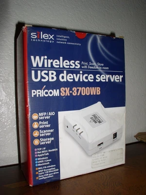 SILEX TECHNOLOGY PRICOM USB Wireless USB Device Server SX-3700WB SILEX TECHNOLOGY PRICOM USB Wireless USB Device Server SX-3700WB