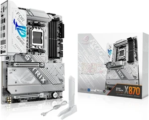 ASUS ROG Strix X870-A Gaming WiFi AMD AM5 X870 ATX Motherboard 16+2+2 Power Stages, Dynamic OC Switcher, Core Flex, DDR5 AEMP, WiFi 7, 4X M.2, PCIe® 5.0, Q-Release Slim, USB4®, AI OCing & Networking ASUS ROG Strix X870-A Gaming WiFi AMD AM5 X870 ATX Motherboard 16+2+2 Power Stages, Dynamic OC Switcher, Core Flex, DDR5 AEMP, WiFi 7, 4X M.2, PCIe® 5.0, Q-Release Slim, USB4®, AI OCing & Networking