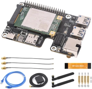 Waveshare PCIe to MiniPCIe/Gigabit Ethernet/USB 3.2 Gen1 HAT, Compatible with Raspberry Pi 5, Supports MiniPCIe Interface 4G Module, High-Speed Networking, Include EG25-G MPCIE 4G Module Waveshare PCIe to MiniPCIe/Gigabit Ethernet/USB 3.2 Gen1 HAT, Compatible with Raspberry Pi 5, Supports MiniPCIe Interface 4G Module, High-Speed Networking, Include EG25-G MPCIE 4G Module