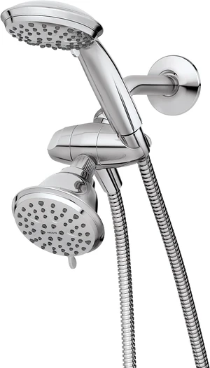 Moen Attune Dual Shower Head with Handheld Sprayer Combo, 6 Handheld Spray Settings & 8 Function Shower Head, Chrome Finish, 218C0 Moen Attune Dual Shower Head with Handheld Sprayer Combo, 6 Handheld Spray Settings & 8 Function Shower Head, Chrome Finish, 218C0