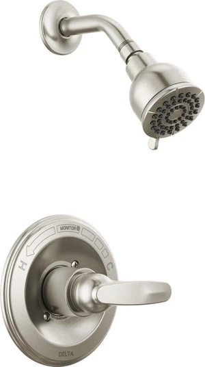 Delta Foundations 13 Series 2-Spray Shower Faucet Set, Brushed Nickel Shower Head and Handle Set, Valve Trim Kit, Stainless BT13210-SS (Valve Not Included) Delta Foundations 13 Series 2-Spray Shower Faucet Set, Brushed Nickel Shower Head and Handle Set, Valve Trim Kit, Stainless BT13210-SS (Valve Not Included)