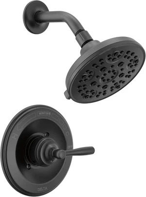 Delta Roe 14 Series 5-Setting Shower Faucet Set, Matte Black Shower Head and Handle Set, Valve Trim Kit, Matte Black T142985-BL (Valve Not Included) Delta Roe 14 Series 5-Setting Shower Faucet Set, Matte Black Shower Head and Handle Set, Valve Trim Kit, Matte Black T142985-BL (Valve Not Included)