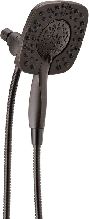 Delta 4-Setting In2ition 2-in-1 Dual Shower Head with HandHeld Spray, Venetian Bronze Detachable Shower Head with Hose, Showerhead, 1.75 GPM Flow Rate, Venetian Bronze 58498-RB Delta 4-Setting In2ition 2-in-1 Dual Shower Head with HandHeld Spray, Venetian Bronze Detachable Shower Head with Hose, Showerhead, 1.75 GPM Flow Rate, Venetian Bronze 58498-RB
