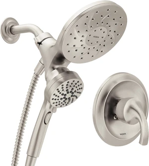Moen Engage Spot Resist Brushed Nickel Single-Handle 6-Spray Tub and Shower Faucet with Valve, Handheld Showerhead with Magnetix Docking System, 82305SRN Moen Engage Spot Resist Brushed Nickel Single-Handle 6-Spray Tub and Shower Faucet with Valve, Handheld Showerhead with Magnetix Docking System, 82305SRN