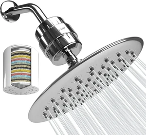 SparkPod Luxury Filtered Shower Head, 23-Stage, 9.5" Round, Polished Chrome SparkPod Luxury Filtered Shower Head, 23-Stage, 9.5" Round, Polished Chrome