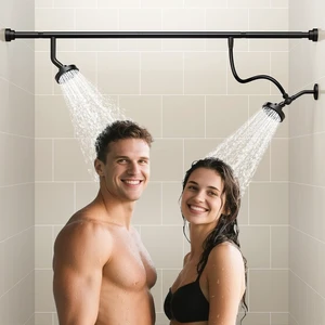 Dual Shower Head for Couples, Double Showerheads (Black) Dual Shower Head for Couples, Double Showerheads (Black)