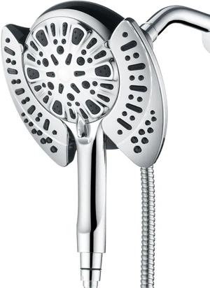 INAVAMZ 2 in 1 Shower Head with Handheld Combo High Pressure Silver 2.5 GPM INAVAMZ 2 in 1 Shower Head with Handheld Combo High Pressure Silver 2.5 GPM