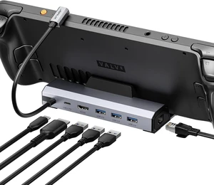 JSAUX 4K@120Hz Docking Station for Steam Deck/OLED/ROG Ally X/Legion Go (S)/MSI Claw, 6-in-1 Dock for Steam Deck with HDMI 2.0, Gigabit Ethernet, 3 USB A 3.0, 100W USB C Charging Port-HB0603S Upgraded JSAUX 4K@120Hz Docking Station for Steam Deck/OLED/ROG Ally X/Legion Go (S)/MSI Claw, 6-in-1 Dock for Steam Deck with HDMI 2.0, Gigabit Ethernet, 3 USB A 3.0, 100W USB C Charging Port-HB0603S Upgraded