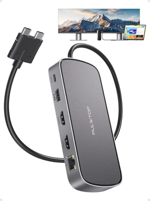 MacBook Pro Docking Station Dual Monitor 4K@60Hz for M5/M4/M3 Pro & Max MacBook Pro Docking Station Dual Monitor 4K@60Hz for M5/M4/M3 Pro & Max