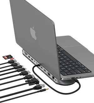Belkin Connect 11-in-1 Universal USB-C Pro Dock w/ 3-Monitor Support, Silicon Motion Technology - Works with Mac, Windows, and Chromebook - 100W PD w/ 10Gbps Transfer Speeds & 2.5Gbps Ethernet - Grey Belkin Connect 11-in-1 Universal USB-C Pro Dock w/ 3-Monitor Support, Silicon Motion Technology - Works with Mac, Windows, and Chromebook - 100W PD w/ 10Gbps Transfer Speeds & 2.5Gbps Ethernet - Grey