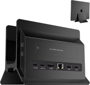 Vertical MacBook Docking Station Docking Station with M.2 NVMe case Vertical MacBook Docking Station Docking Station with M.2 NVMe case