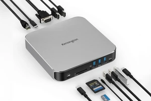 Kensington AD220S3 USB-C Triple Video Mobile Dock, 85W PD, 4K at 60Hz, MacBook M1/M2/M3/M4 (K31343WW) Silver Kensington AD220S3 USB-C Triple Video Mobile Dock, 85W PD, 4K at 60Hz, MacBook M1/M2/M3/M4 (K31343WW) Silver