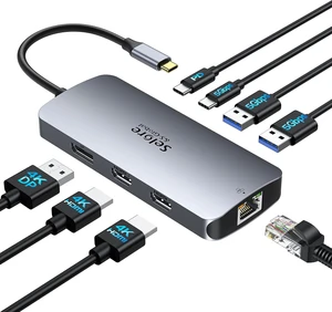 USB C Docking Station Dual Monitor, Selore Docking Station 3 Monitors USB C Docking Station Dual Monitor, Selore Docking Station 3 Monitors