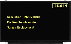 15.6" New Screen Replacement for NV156FHM-N46, NV156FHM-N41,NV156FHM-N42 V5.0, NV156FHM-N43 Also fit LM156LF1L02, BH156EA2S FHD 1920x1080 IPS 30Pin LED LCD Display Screen Panel 15.6" New Screen Replacement for NV156FHM-N46, NV156FHM-N41,NV156FHM-N42 V5.0, NV156FHM-N43 Also fit LM156LF1L02, BH156EA2S FHD 1920x1080 IPS 30Pin LED LCD Display Screen Panel