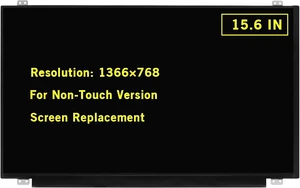 15.6" New Screen Replacement for Dell Inspiron 3593 Non-Touch (NOT Work for Touch) HD 1366x768 30Pin LED LCD Display Screen Panel 15.6" New Screen Replacement for Dell Inspiron 3593 Non-Touch (NOT Work for Touch) HD 1366x768 30Pin LED LCD Display Screen Panel