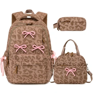 Backpack for Girls Corduroy 3PCS Bow School Bookbag for Teen Girl | with Lunch Box & Pencil Pouch Lightweight Laptop Backpack for Middle High Elementray School Travel Daypack Backpack for Girls Corduroy 3PCS Bow School Bookbag for Teen Girl | with Lunch Box & Pencil Pouch Lightweight Laptop Backpack for Middle High Elementray School Travel Daypack