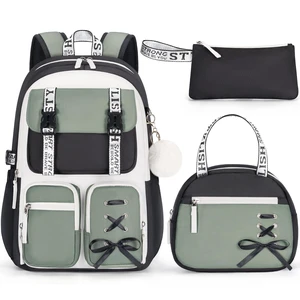 Backpack for Girls, 3 PCS Waterproof Girls Backpack with Lunch Box | w/ Pencil Case, Kid Backpacks for Teen Girl Kindergarten Elementary Middle High School Student Back to School Kid Bookbag Set Backpack for Girls, 3 PCS Waterproof Girls Backpack with Lunch Box | w/ Pencil Case, Kid Backpacks for Teen Girl Kindergarten Elementary Middle High School Student Back to School Kid Bookbag Set