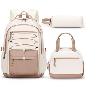 Backpack for Girls, 3 PCS Waterproof Kids Backpack with Lunch Box | w/ Pencil Case, Lightweight Bookbag Set for Kids Teen Girl Travel School Bag for Elementary Middle High School Students Backpack for Girls, 3 PCS Waterproof Kids Backpack with Lunch Box | w/ Pencil Case, Lightweight Bookbag Set for Kids Teen Girl Travel School Bag for Elementary Middle High School Students