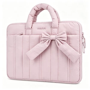 Laptop Case 13.3 inch,13-13.3 inch Puffy Laptop Sleeve, Pink | Compatible with MacBook Air/Pro 13/Pro 14 M5 M4 M3 M2 M1, HP Dell ASUS Lenovo Notebook, Rectangle Quilted Bag with Bow&Handle Laptop Case 13.3 inch,13-13.3 inch Puffy Laptop Sleeve, Pink | Compatible with MacBook Air/Pro 13/Pro 14 M5 M4 M3 M2 M1, HP Dell ASUS Lenovo Notebook, Rectangle Quilted Bag with Bow&Handle