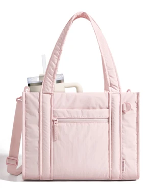 Boxy Tote Bag for Women, Crossbody Bag with Zipper, Crush Bow Purses for Travel Work College, Pink, Small Boxy Tote Bag for Women, Crossbody Bag with Zipper, Crush Bow Purses for Travel Work College, Pink, Small
