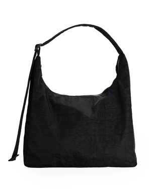 Nylon Shoulder Bag - Black Nylon Shoulder Bag - Black