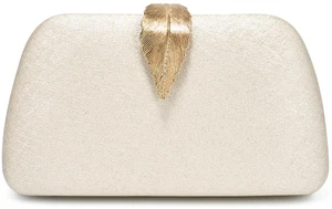 Purses for Women, Formal Evening Handbags, White Clutch for Wedding | SWEETV Glitter Evening Bags, Womens Leaf Clutches with Chain, Small Clutch Purse for Party Dressy Gala Cocktail Purses for Women, Formal Evening Handbags, White Clutch for Wedding | SWEETV Glitter Evening Bags, Womens Leaf Clutches with Chain, Small Clutch Purse for Party Dressy Gala Cocktail
