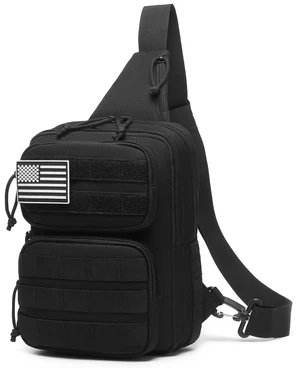 RFID Blocking Tactical Crossbody Bag for Men - Durable EDC Sling Shoulder Bag with Multi-Pocket Storage RFID Blocking Tactical Crossbody Bag for Men - Durable EDC Sling Shoulder Bag with Multi-Pocket Storage
