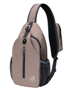 Crossbody Sling Backpack Sling Bag Travel Hiking Chest Bags Daypack (Flaxen) Crossbody Sling Backpack Sling Bag Travel Hiking Chest Bags Daypack (Flaxen)