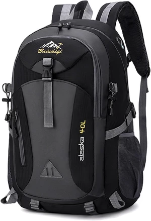 40L Hiking Backpack, Lightweight Daypack for Men,40 l waterproof Rucksack, Breathable Backpack with Multi Pockets for Camping Walking Commuting Outdoor Short Trips - Black 40L Hiking Backpack, Lightweight Daypack for Men,40 l waterproof Rucksack, Breathable Backpack with Multi Pockets for Camping Walking Commuting Outdoor Short Trips - Black