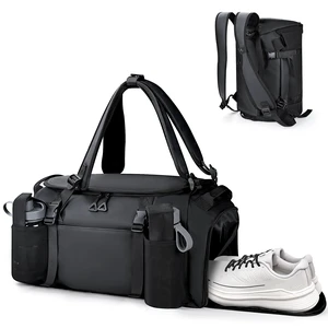 Bag for Men Convertible Large-Capacity Gym Backpack, Water-Resistant Travel Duffel with Shoe Compartment, Quick Access Pockets & Adjustable Straps Bag for Men Convertible Large-Capacity Gym Backpack, Water-Resistant Travel Duffel with Shoe Compartment, Quick Access Pockets & Adjustable Straps