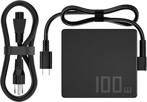 CORE TECH 100W USB-C Laptop Charger for Select ASUS ROG Ally, Zenbook and Chromebook Devices, 20V 5A Type-C AC Power Adapter with Power Cord, Black CORE TECH 100W USB-C Laptop Charger for Select ASUS ROG Ally, Zenbook and Chromebook Devices, 20V 5A Type-C AC Power Adapter with Power Cord, Black