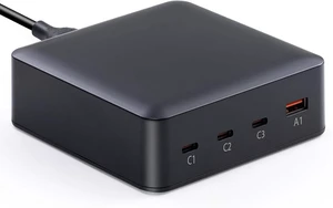 Core Tech - 203W 4-Port USB-C Charging Station with 100W/65W/20W USB-C and 18W USB-A PD Fast Charger - Black Core Tech - 203W 4-Port USB-C Charging Station with 100W/65W/20W USB-C and 18W USB-A PD Fast Charger - Black