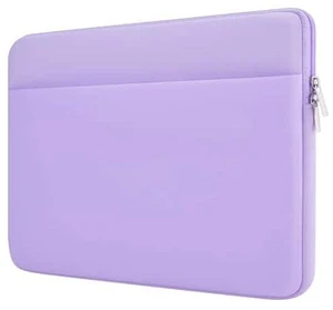 Core Tech - 15-16-Inch Padded Laptop Sleeve with Front Accessory Pocket and Double Zipper - Pale Purple