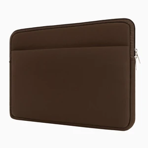 Core Tech - 13-14 Inch Padded Laptop Sleeve with Front Accessory Pocket - Brown Core Tech - 13-14 Inch Padded Laptop Sleeve with Front Accessory Pocket - Brown