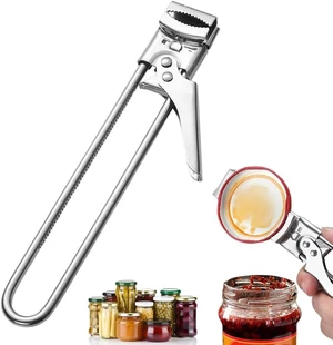 Adjustable Stainless Steel Jar Opener for Weak Hands, Multifunctional Lid Gripper for Seniors and Arthritis Adjustable Stainless Steel Jar Opener for Weak Hands, Multifunctional Lid Gripper for Seniors and Arthritis