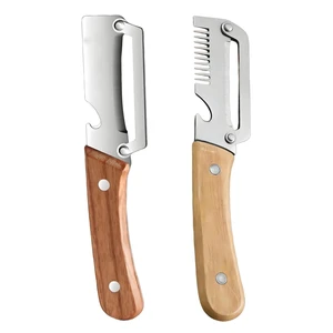 Kitchen Prep Tool Kit, Multifunctional Slicer and Wood Handle Peeling Knife Set for Vegetables, Potatoes, and Fruits Kitchen Prep Tool Kit, Multifunctional Slicer and Wood Handle Peeling Knife Set for Vegetables, Potatoes, and Fruits