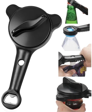 Jar Opener for Seniors 4-in-1 Adjustable Bottle Opener with Non-Slip Grip Suitable Lid Opener for Weak Hands for Jars Bottles and Beer Caps Jar Opener for Seniors 4-in-1 Adjustable Bottle Opener with Non-Slip Grip Suitable Lid Opener for Weak Hands for Jars Bottles and Beer Caps
