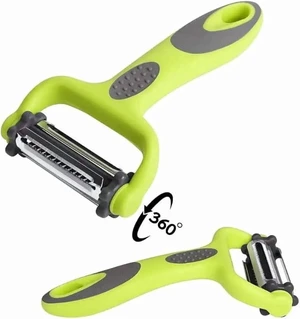 Vegetable Peeler Multifunctional Y Peeler 3 in 1 Fruit Peeler with Rotating Stainless Steel Blades, Julienne Serrated Straight Cutter for Kitchen Use Vegetable Peeler Multifunctional Y Peeler 3 in 1 Fruit Peeler with Rotating Stainless Steel Blades, Julienne Serrated Straight Cutter for Kitchen Use
