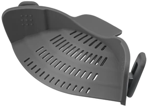 Kitchen Gizmo Snap N Strain Pot Strainer and Pasta Strainer - Adjustable Silicone Clip On Strainer for Pots, Pans, and Bowls - Gray Kitchen Gizmo Snap N Strain Pot Strainer and Pasta Strainer - Adjustable Silicone Clip On Strainer for Pots, Pans, and Bowls - Gray