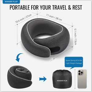 Travel Pillow, 100% Pure Memory Foam Travel Neck Pillow Airplane Neck Support Ergonomic Design Best for Sleeping Plane Car Train Office Flight for Adults ,Red Travel Pillow, 100% Pure Memory Foam Travel Neck Pillow Airplane Neck Support Ergonomic Design Best for Sleeping Plane Car Train Office Flight for Adults ,Red