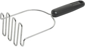 Stainless Steel Potato Masher and Meat Chopper Tool 9.5", Silver/Black, GoodCook Stainless Steel Potato Masher and Meat Chopper Tool 9.5", Silver/Black, GoodCook