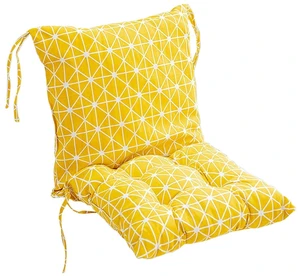 31.5" x 15.7" Yellow High Back Outdoor Seating Cushions, Foldable Design 31.5" x 15.7" Yellow High Back Outdoor Seating Cushions, Foldable Design