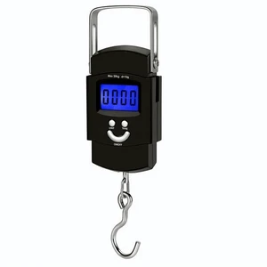Portable Fish Scale Travel LCD Digital Hanging Luggage Electronic 110lb / 50kg Portable Fish Scale Travel LCD Digital Hanging Luggage Electronic 110lb / 50kg