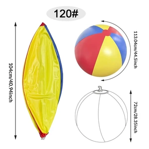 1pc Inflatable Giant Colored Ball PVC Material Summer Water Game Ball Pool Beach Party Multiplayer Throwing Game 1pc Inflatable Giant Colored Ball PVC Material Summer Water Game Ball Pool Beach Party Multiplayer Throwing Game