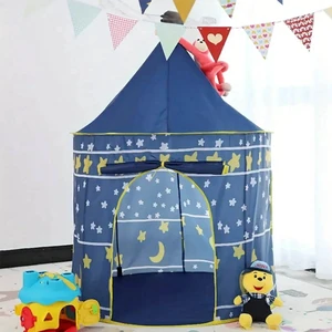 Night Sky Design Children's Playhouse Tent, Cute Castle for Little Boys and Girls Night Sky Design Children's Playhouse Tent, Cute Castle for Little Boys and Girls