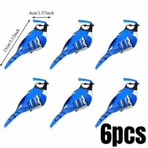 3Pc/6pc simulated foam bird decoration, outdoor garden garden layout, simulated feather bird branch decoration, home decoration 3Pc/6pc simulated foam bird decoration, outdoor garden garden layout, simulated feather bird branch decoration, home decoration